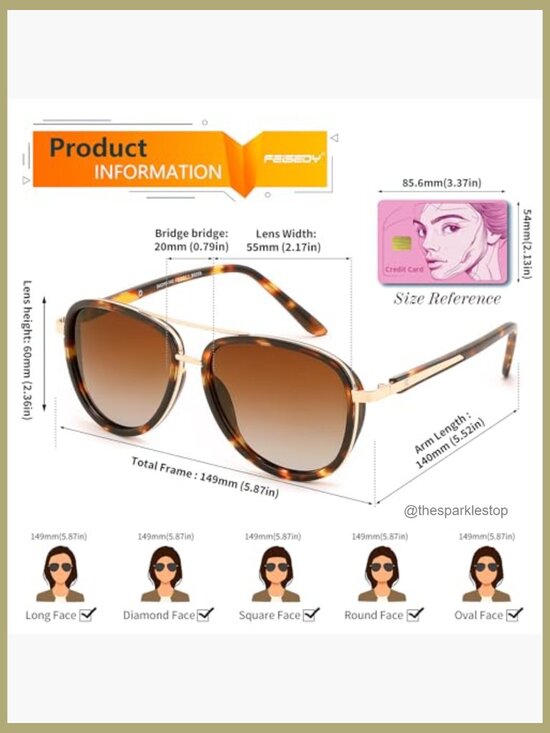 Retro Polarized Aviator Sunglasses Vintage Square Frame Metal Plastic